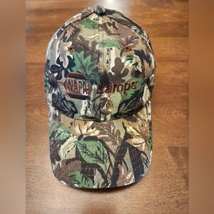 Camouflage Baseball Cap with Embroidered Lamps Logo- Unisex